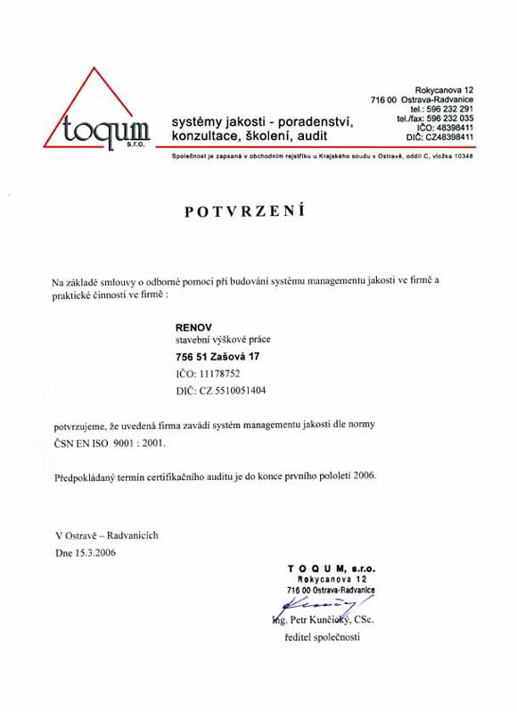 ISO 9001:2001